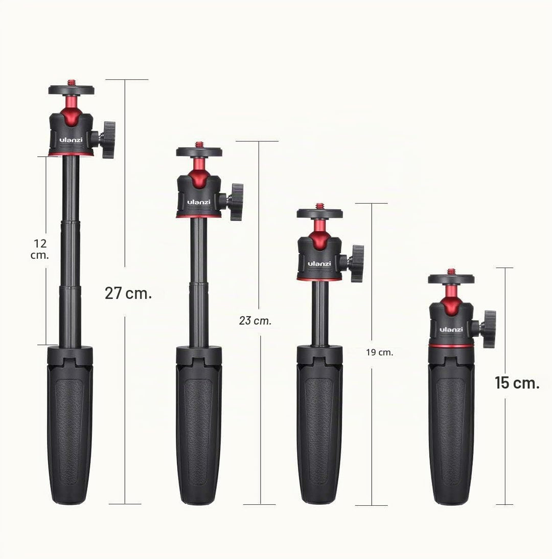 ULANZI MT-08 Kompaktes Reisestativ, tragbar, Mini-Stativ, mit 1/4-Zoll-Schraube, kleines Stativ komp