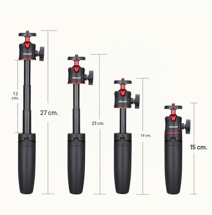 ULANZI MT-08 Kompaktes Reisestativ, tragbar, Mini-Stativ, mit 1/4-Zoll-Schraube, kleines Stativ komp