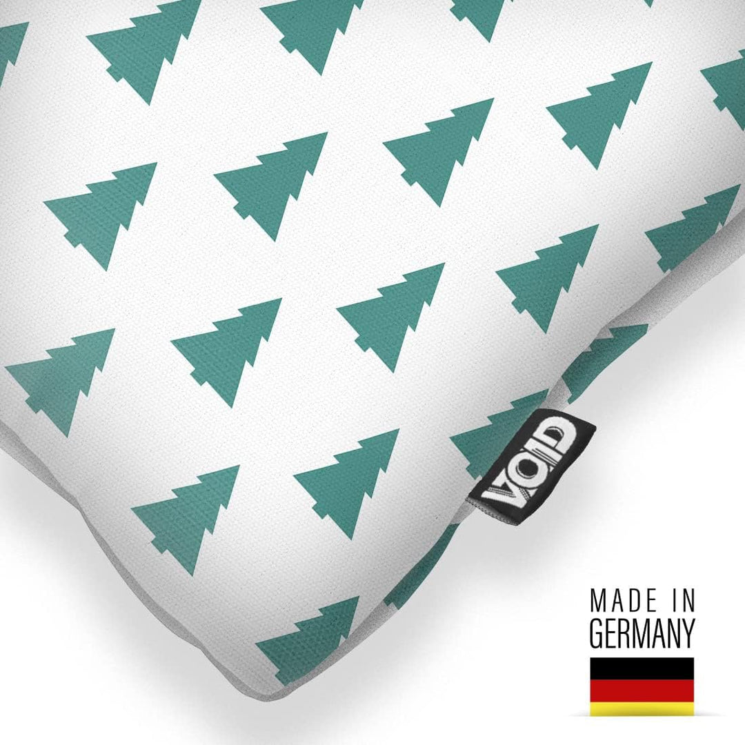 VOID Wald Design Weiss Kissenbezug Kissenhülle Sofakissen Kissen Deko Weihnachten Winter Weihnachtsd