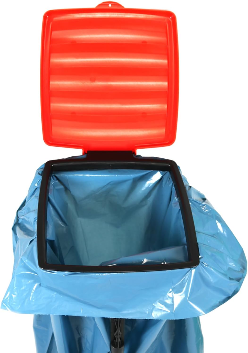 com-four® 3X Müllsackständer mit Deckel - in 3 möglichen Höhen aufbaubar - optimal für Heim, Garten,