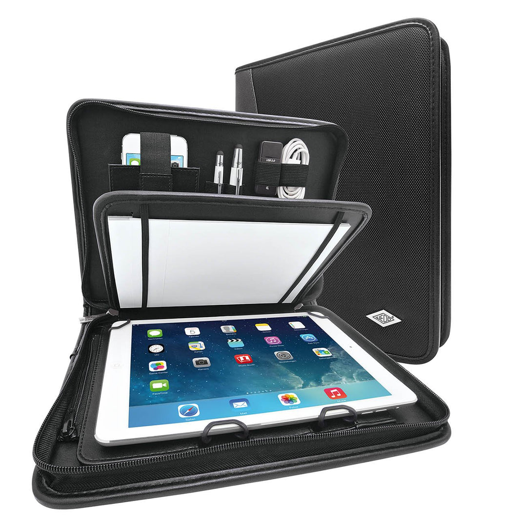 Wedo 5875901 Tablet Organizer Elegance (mit Universalhalter für Tablet PC (9,7 bis 10,1 Zoll)) schwa