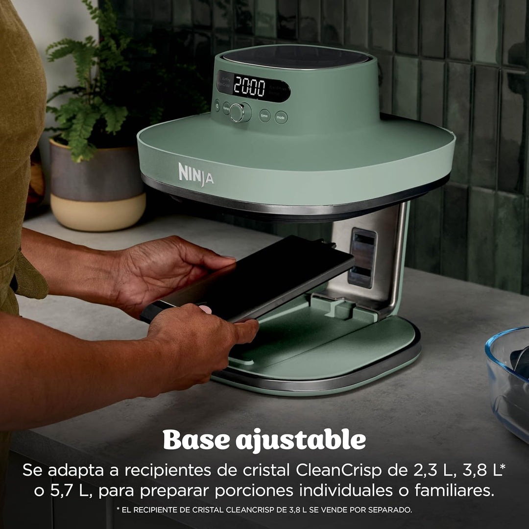Ninja CRISPi PRO XL Glas-Heissluftfritteuse (Air-Fryer), 5 voreingestellte Zubereitungsfunktionen, C