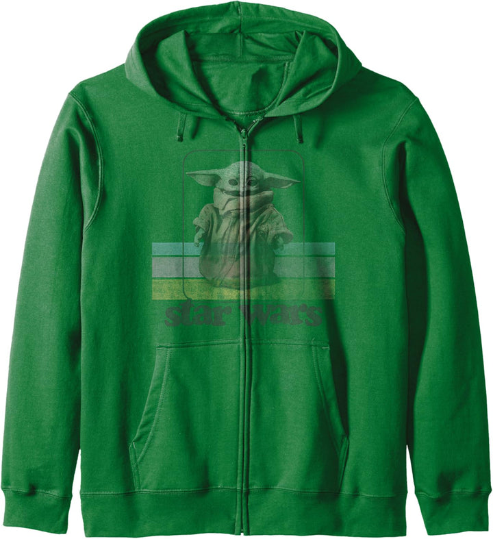 Star Wars Mandalorian The Child Standing Retro Kapuzenjacke