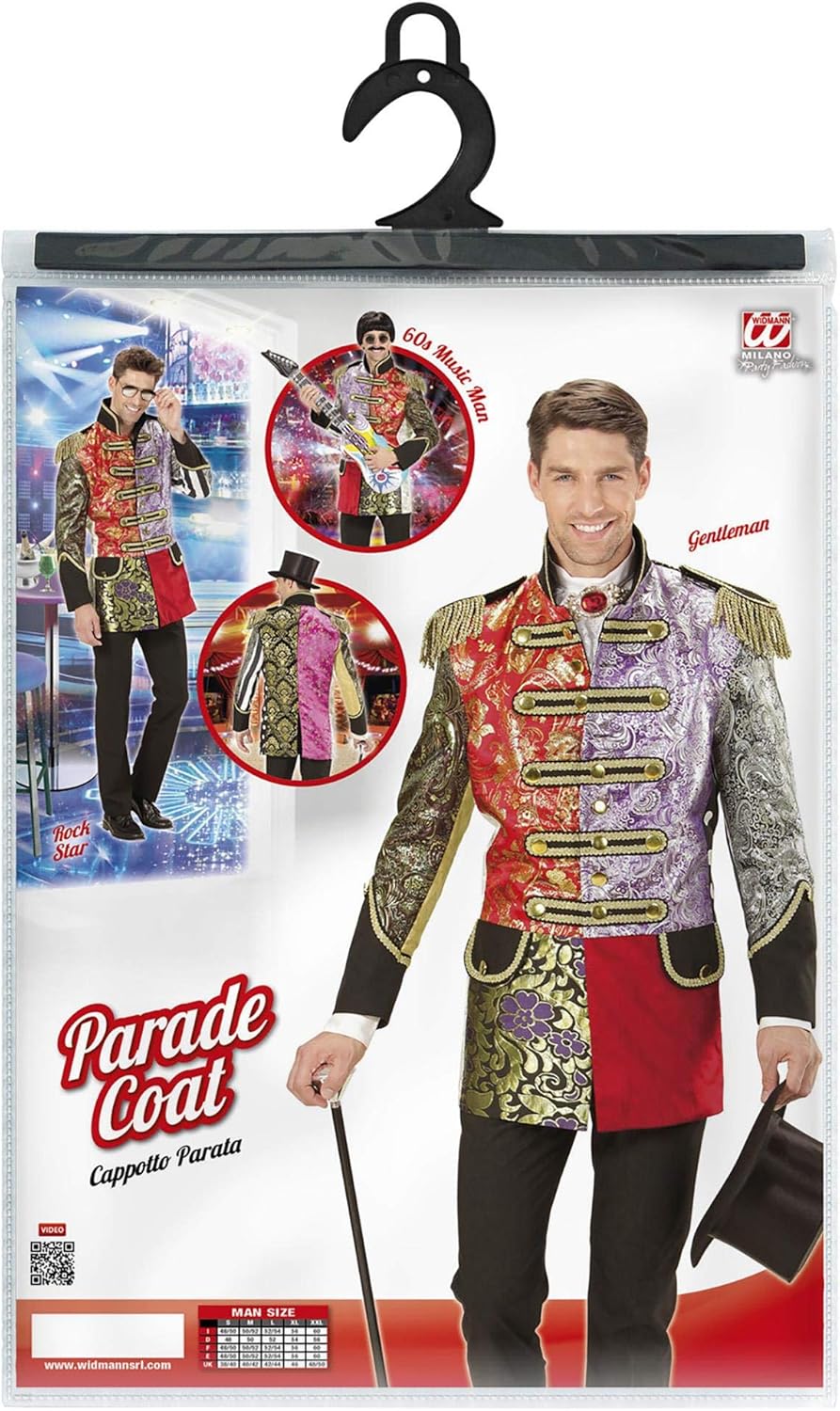 "JACQUARD PATCHWORK PARADE COAT" for man - (S), S