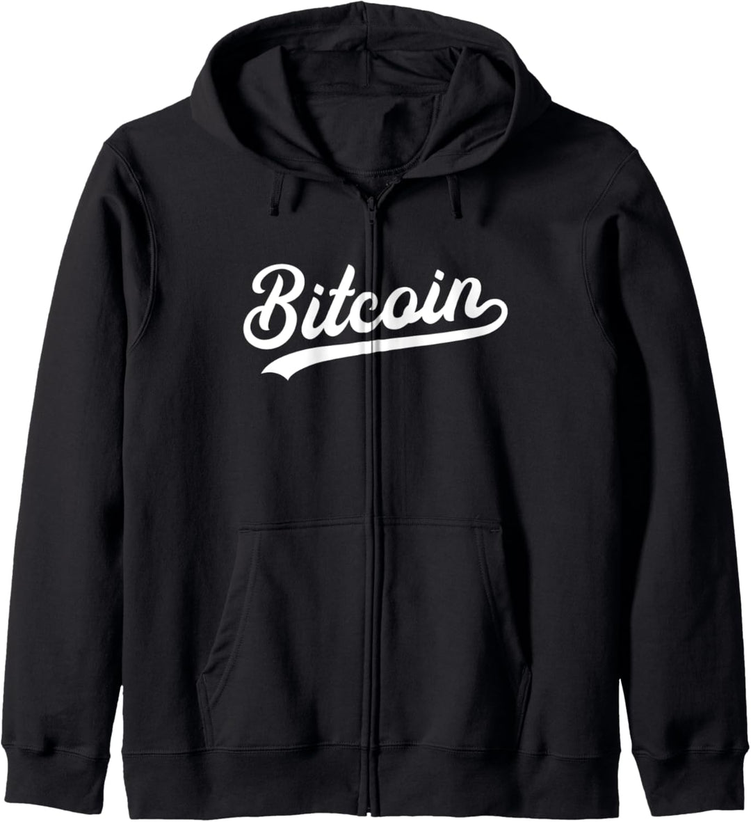 Bitcoin Btc Kryptowährung Cursive Kapuzenjacke