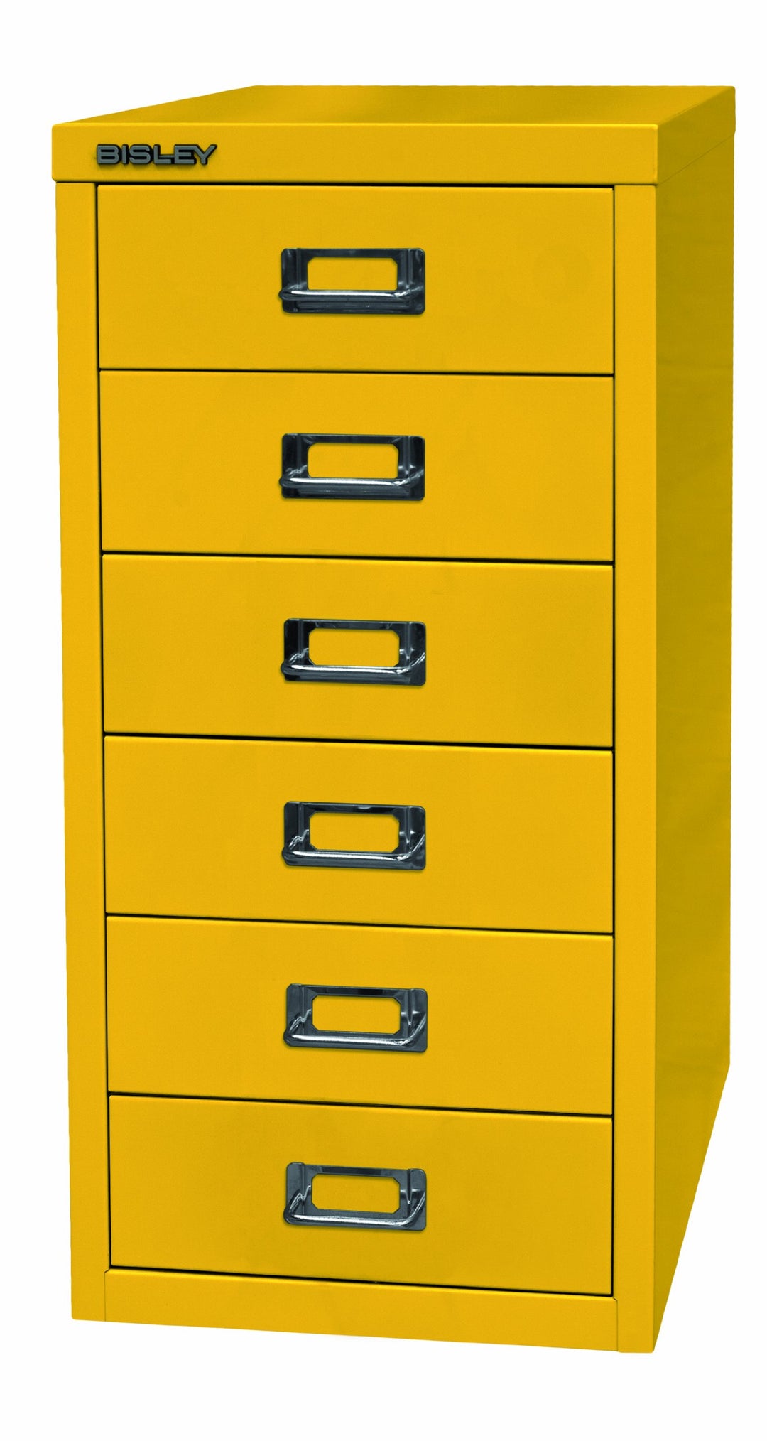 BISLEY MultiDrawer, 29er Serie, DIN A4, 6 Schubladen, Metall, 641 Zinkgelb, 38 x 27.9 x 59 cm, 641 Z