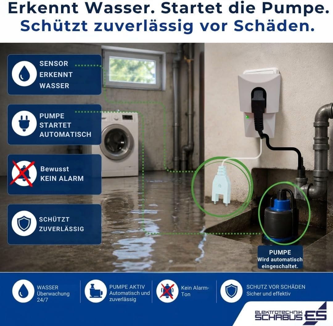 Schabus 300218 SHT 218 Wassermelder (b x h x t) 57 x 121 x 38 mm