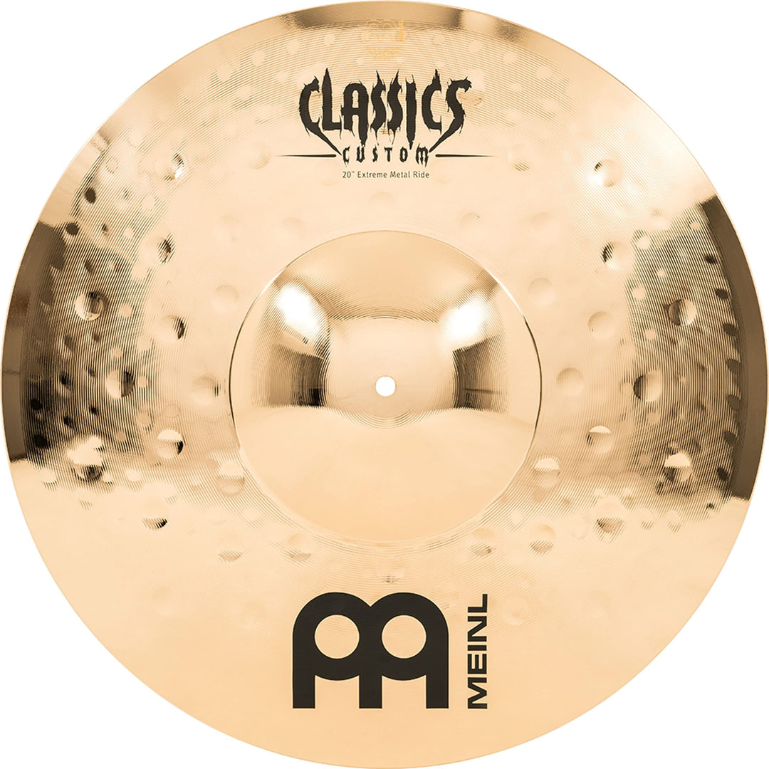 Meinl Cymbals Classics Custom Extreme Metal Ride 20 Zoll (Video) Schlagzeug Becken (50,80cm) B12 Bro