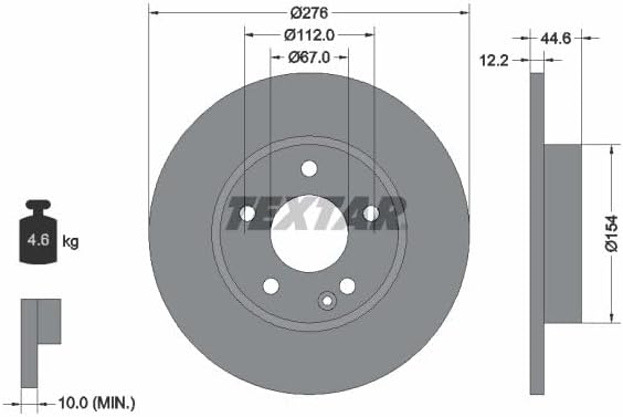 Textar 92131803 Bremsscheibe