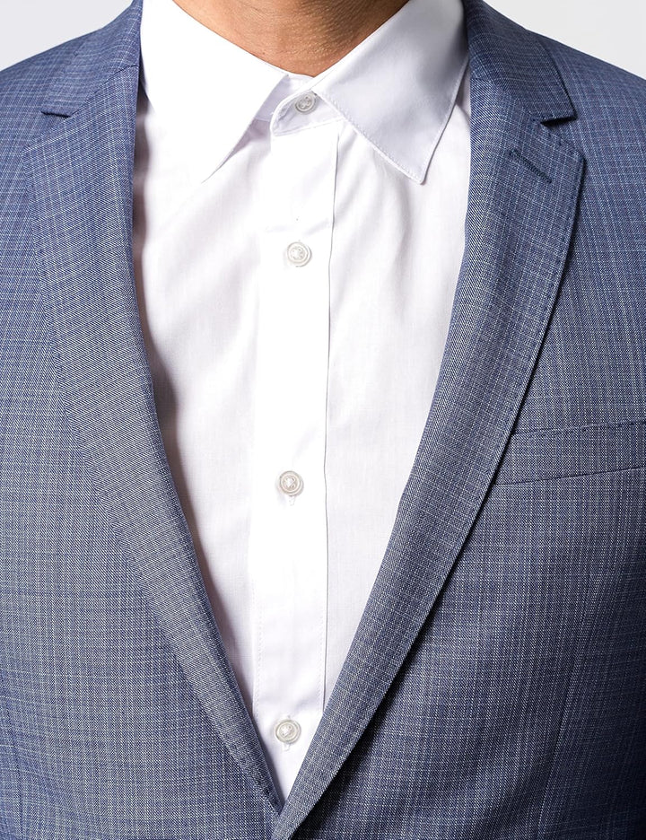 Daniel Hechter Herren Jacket Shape Suit S Blazer 38 Light Blue, 38 Light Blue