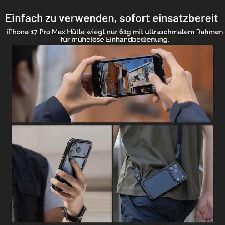 PGYTECH ProShot Smartphone Rig Video Handy Käfig Kit, Professionelle Aluminium Vlogging Stabilisieru