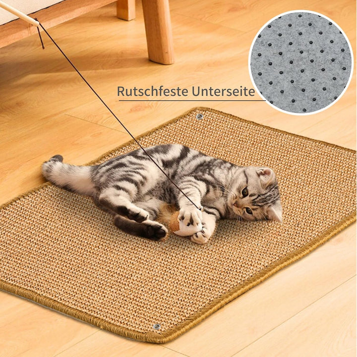 JanYoo 2 Stück Katze Kratzschutz Katzenkratzmatte Sisal Kratzmatte für Katze Katzenkratzmatte für So