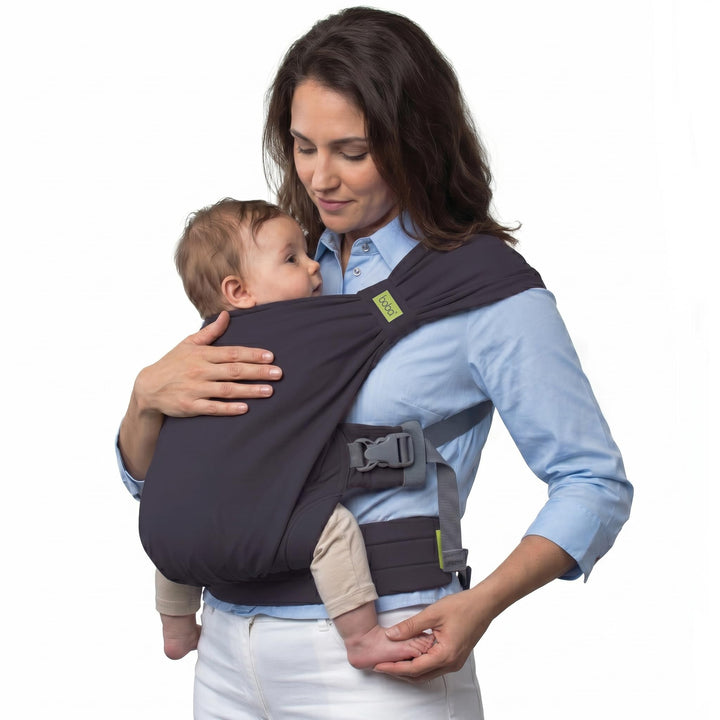 Boba Pre-Wrapped Baby Wrap Carrier with Buckle, Easy Adjust Soft Infant Baby Carrier Hybrid for Boy