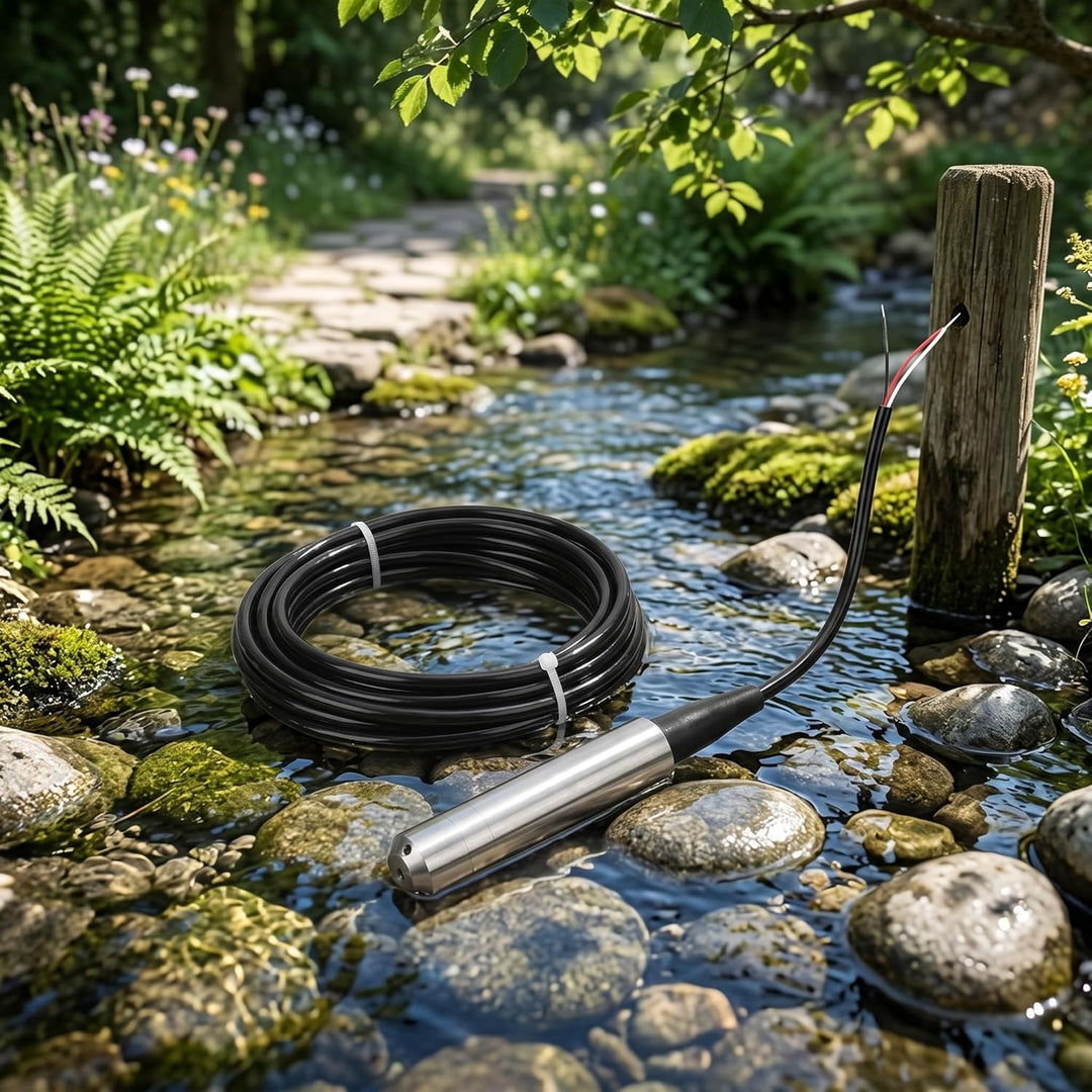 Fafeicy TL-136 Flüssigkeitsstandsmessumformer, IP68 Wasserstandssensor Detektor 24VDC 4-20 mA Signal