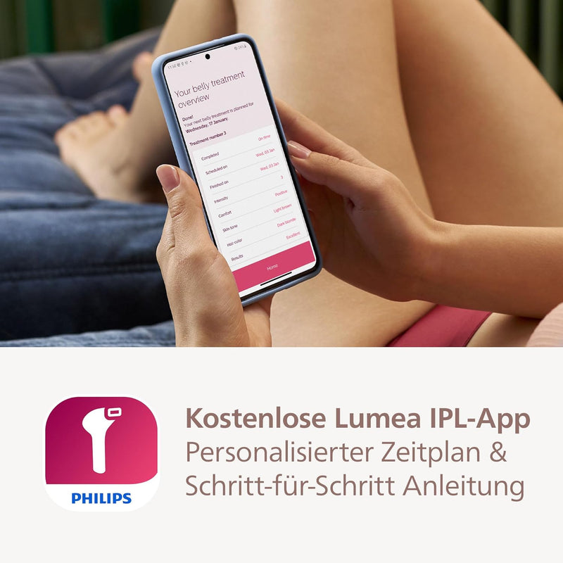 Philips Lumea Prestige IPL-Haarentfernungsgerät mit Satin Compact Korrekturtrimmer (Modell