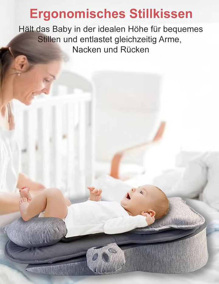Stillkissen, Breiteres Stillkissen Memory-Schaum Stabile und Komfort | Multifunktionales Breastfeedi