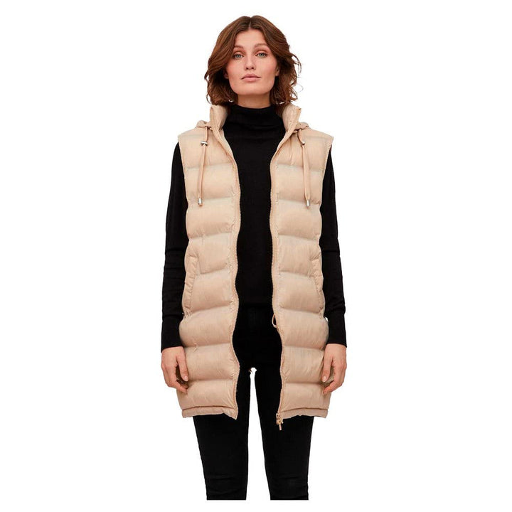 Vila Damen VITRISH New Padded S/L Vest - NOOS 14085934, Cement
