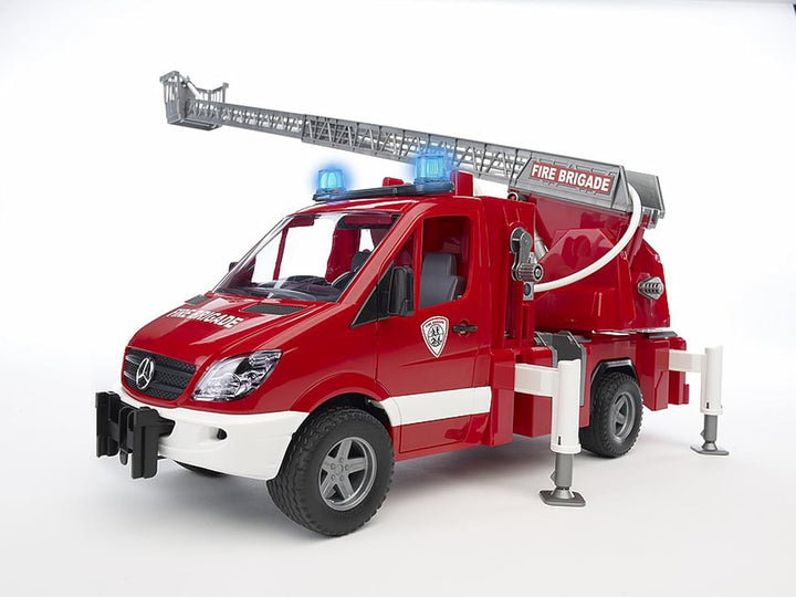 bruder 02801 - Zubehör Light & Sound Modul Trucks mit 4 Funktionen, Batterien - 1:16 Motorengeräusch