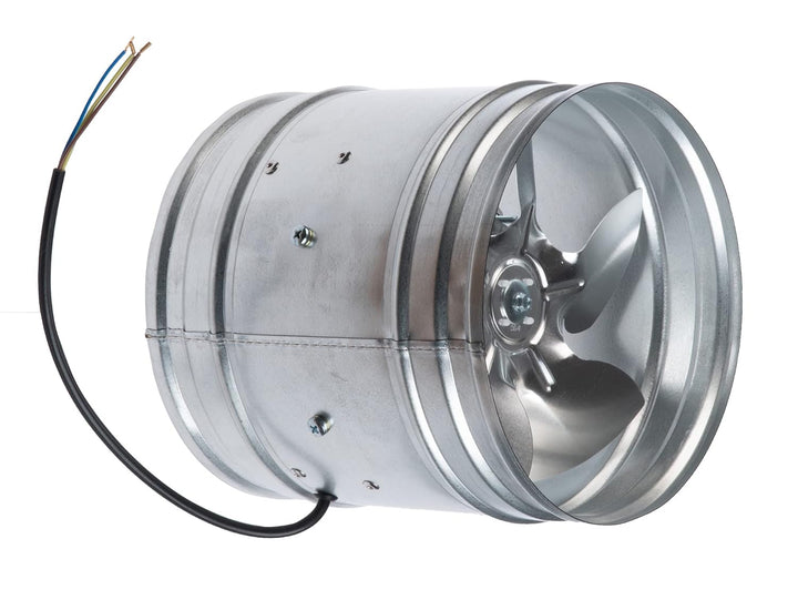 Steinberg14 Axiallüfter Ø200 mm Axialkanalventilator aus verzinktem Stahl – Profi Rohrlüfter für Zu-