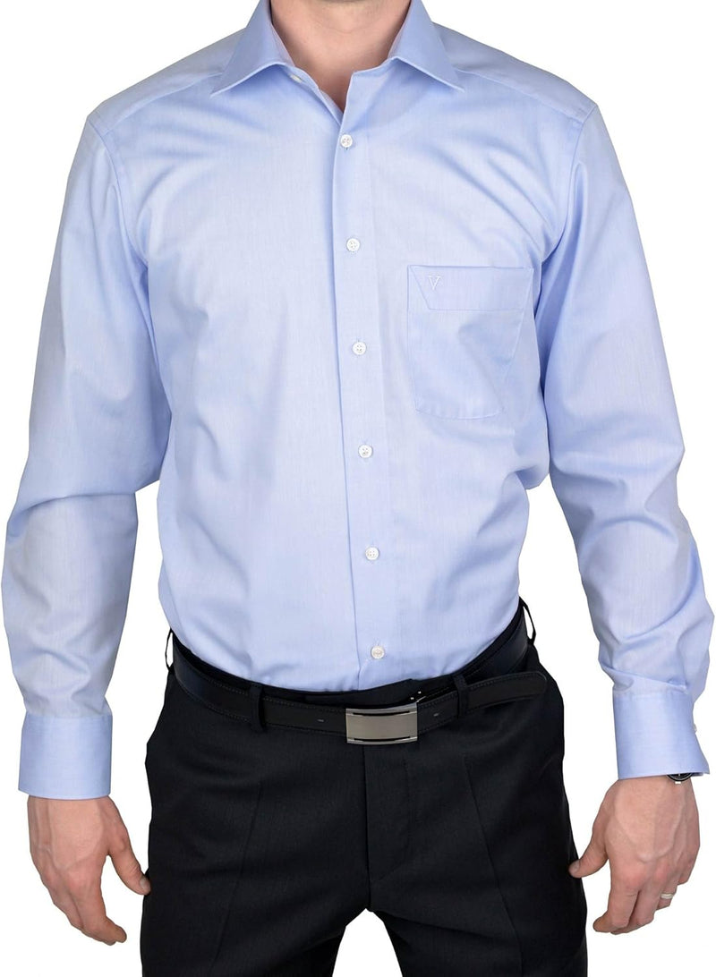 MARVELiS-Hemd MODERN-FIT (Slim-Fit) 4704-69-11 h.blau Extra langer Arm 39 hell-blau, 39 hell-blau