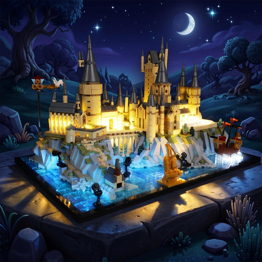 Kyglaring LED-Beleuchtungsset (kein Modell) - Kompatibel mit Lego-76419 Harry Potter Hogwarts Castle