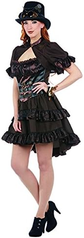 Rubie's 13205-40 Steampunk Minikleid Punk Kostüm für Damen, Multi-Colored