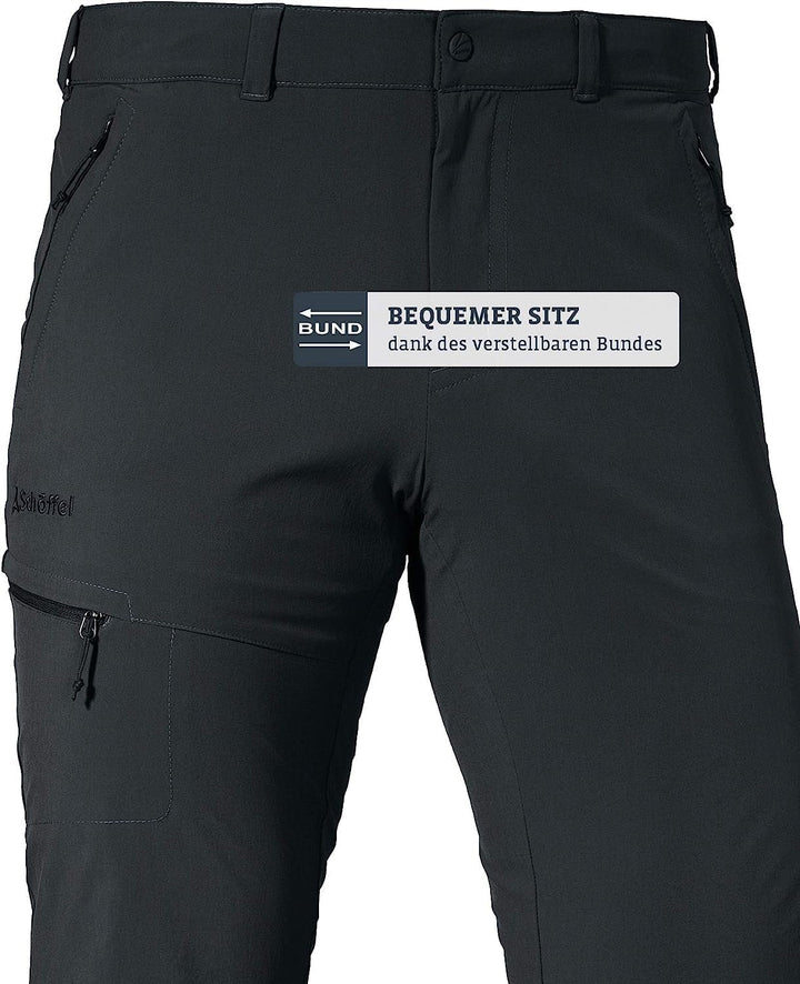 Schöffel Herren Pants Koper Schwarz 48, Schwarz 48