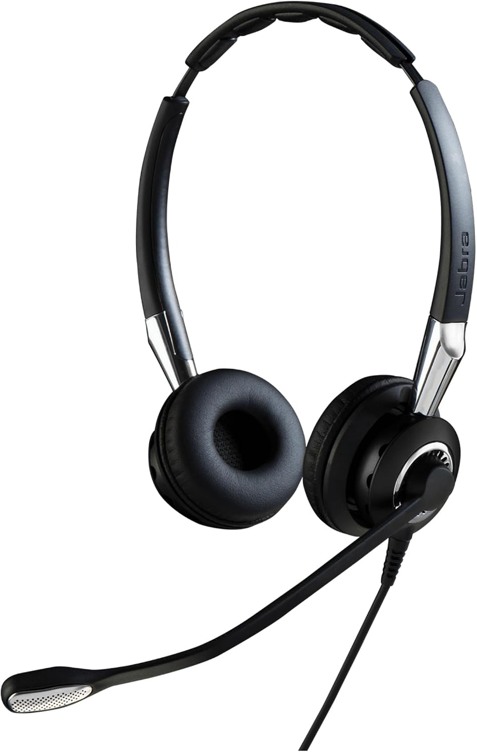Jabra Q711364 Biz 2400 II QD Duo langlebiges Call-Center-Kabel-Headset für Festnetztelefone mit,Gerä