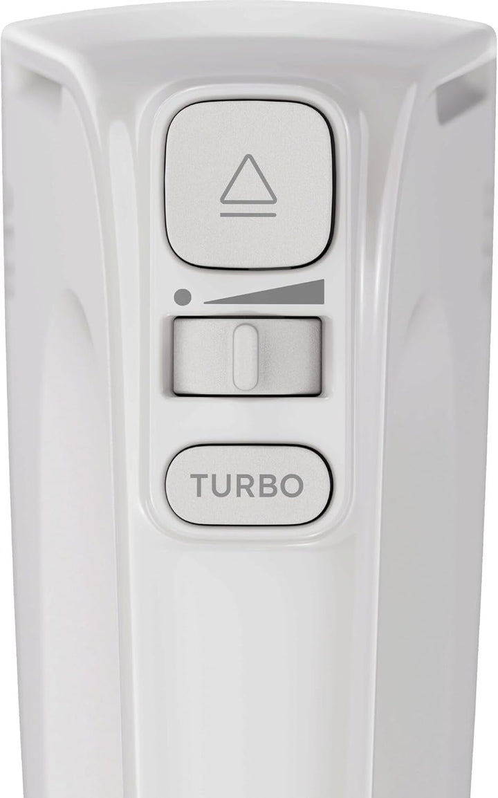 AEG Handmixer mit Rührbesen, AHM4W, 500 W, 5 Geschwindigkeiten, Turbo-Funktion, ideal zum Mixen, Kne