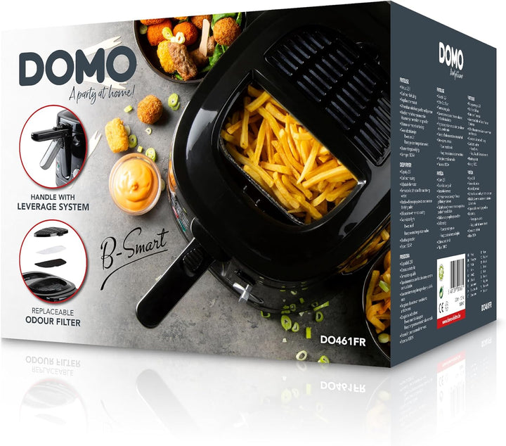 Domo Fritteuse B-Smart DO461FR, Schwarz, 2,5 Liter