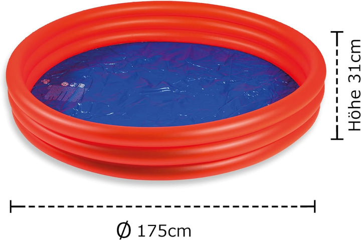 Smart-Planet Baby Pool XXL - Kinder Planschbecken 175 cm Pool zum Baden für Babys und Kleinkinder -
