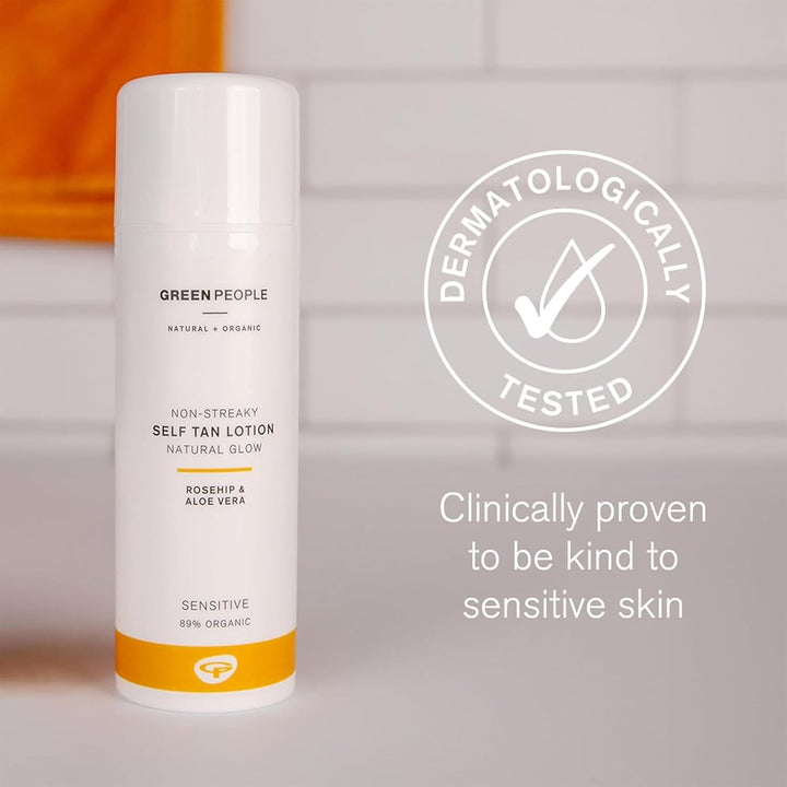 Green People Selbstbräuner-Lotion, 150ml | Natürlicher Bio-Selbstbräuner für Gesicht und Body | Mit