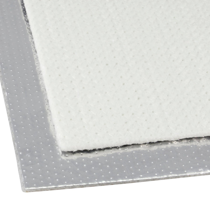 100x100cm Hitzeschutz Matte selbstklebend Aluminium Fiberglas 5mm ca. 1000 °C