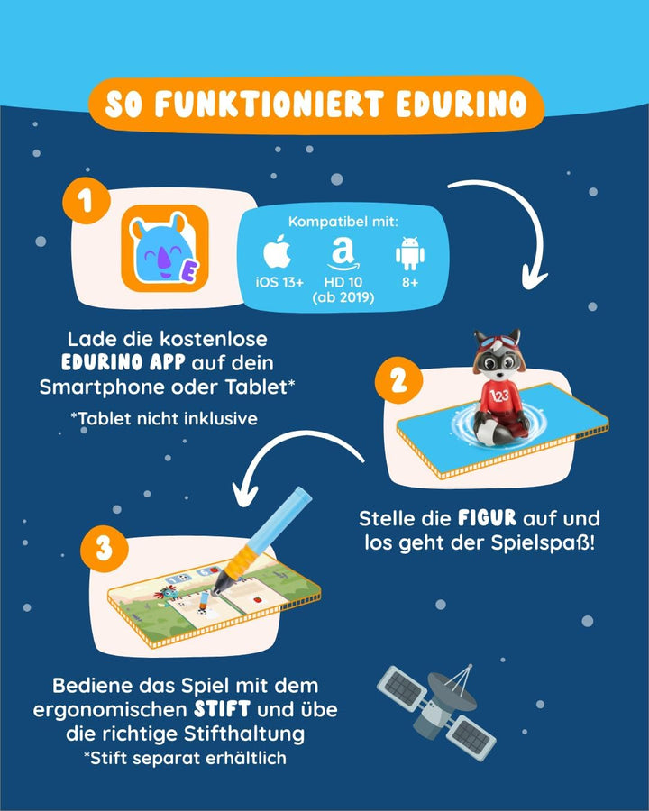 Edurino Figur Robin Erstes Rechnen bis 10 (Stufe 2) ab 4 Jahren inkl. App | Innovatives und digitale