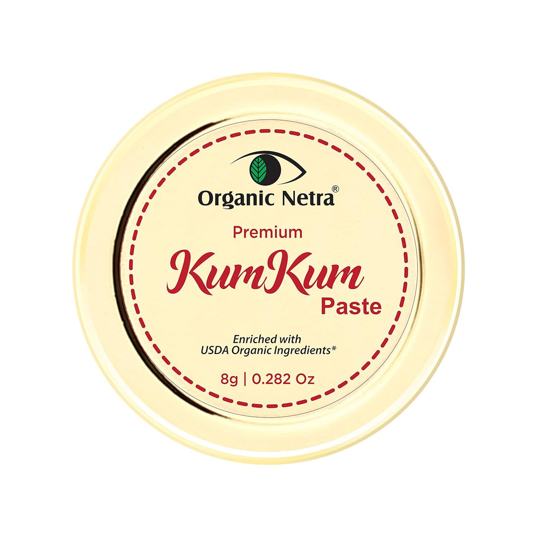 Organic Netra Sindoor/Kumkum-Paste – 100 % chemikalienfrei, komplett natürlich, kein Blei, kein Quec