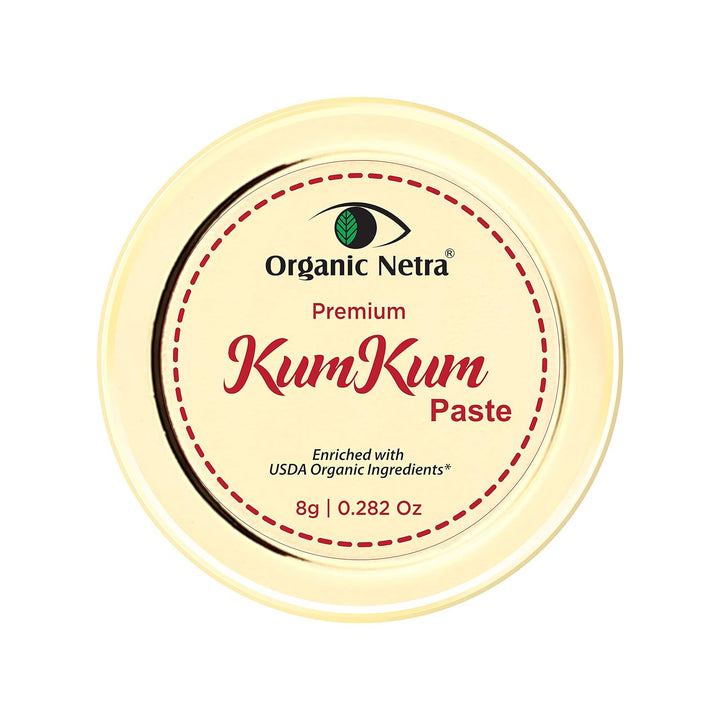 Organic Netra Sindoor/Kumkum-Paste – 100 % chemikalienfrei, komplett natürlich, kein Blei, kein Quec