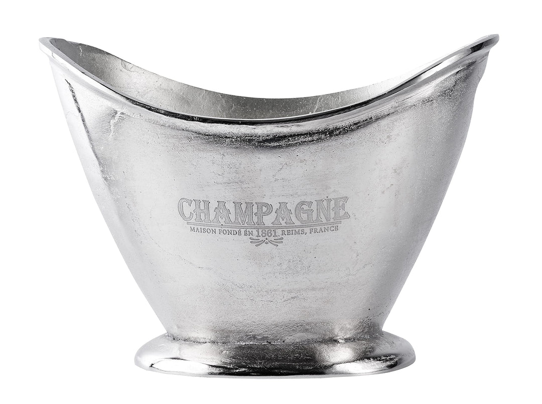 MichaelNoll Champagnerkühler Champagnerschale Flaschenkühler Sektkühler Weinkühler aus Metall, Party