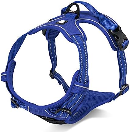 WINHYEPET Truelove Hundegeschirr No-Pull Reflektierendes verstellbar Haustiergeschirr mit 2 Leinencl
