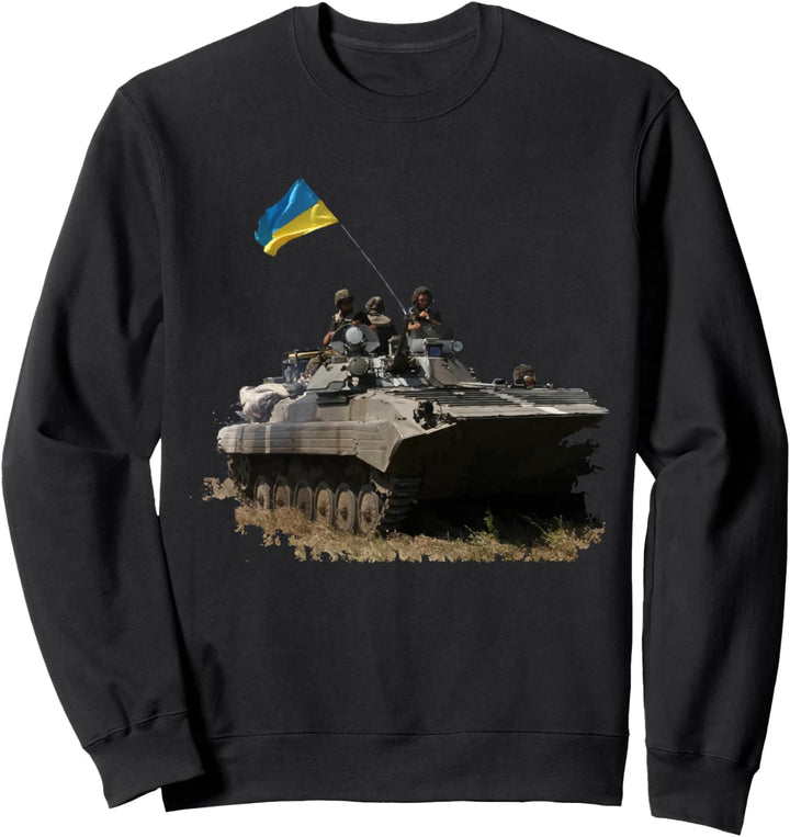 Vintage Ukraine Briefmarke Flagge Stolz Armee Ukraine Sweatshirt