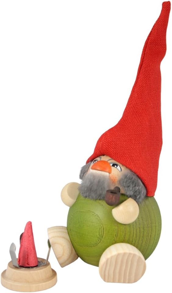 Seiffener Volkskunst | Räuchermann Figur | Duftzwerg 19 cm | Räucherfigur | Räuchermännchen Erzgebir