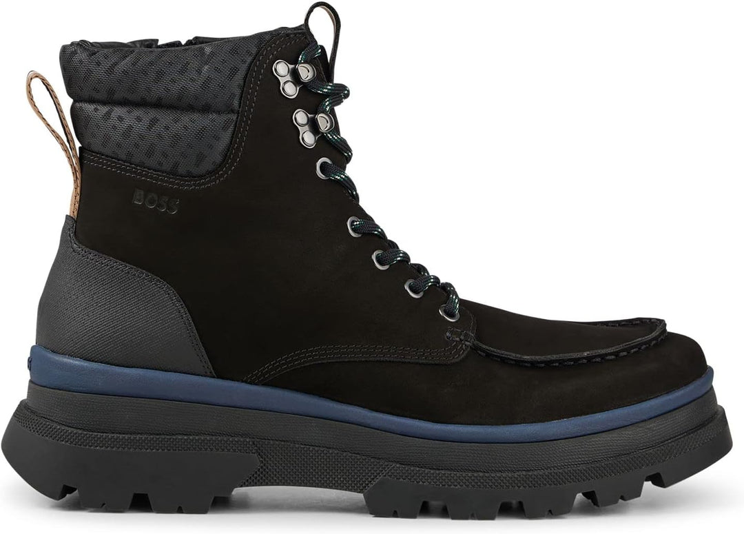 BOSS Herren Foster_halb_nuny Ankle Boot 40 EU Black1, 40 EU Black1