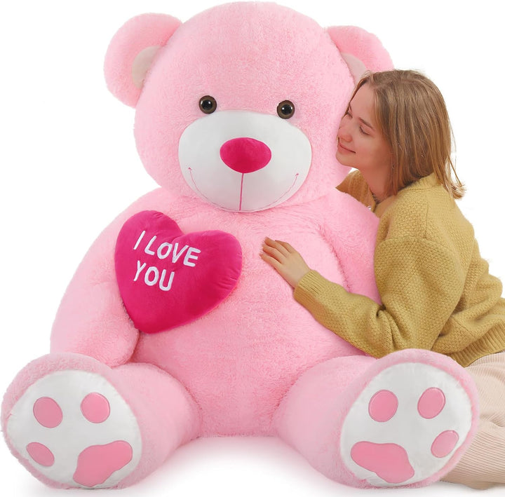 MorisMos teddybär Valentinstag Überraschungsgeschenk, 150cm riesen Teddy mit Herz- Ich Liebe Dich, g