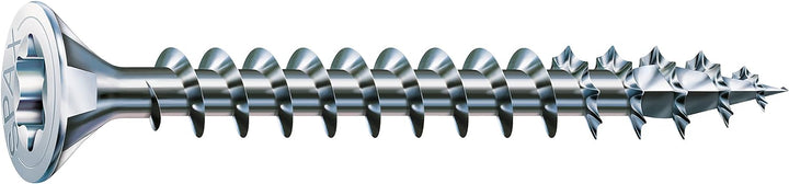 SPAX 1191010500605 Universal, Senkkopf, T-STAR plus, 4CUT, MULTI-Kopf, Vollgewinde, Galvanisch blank
