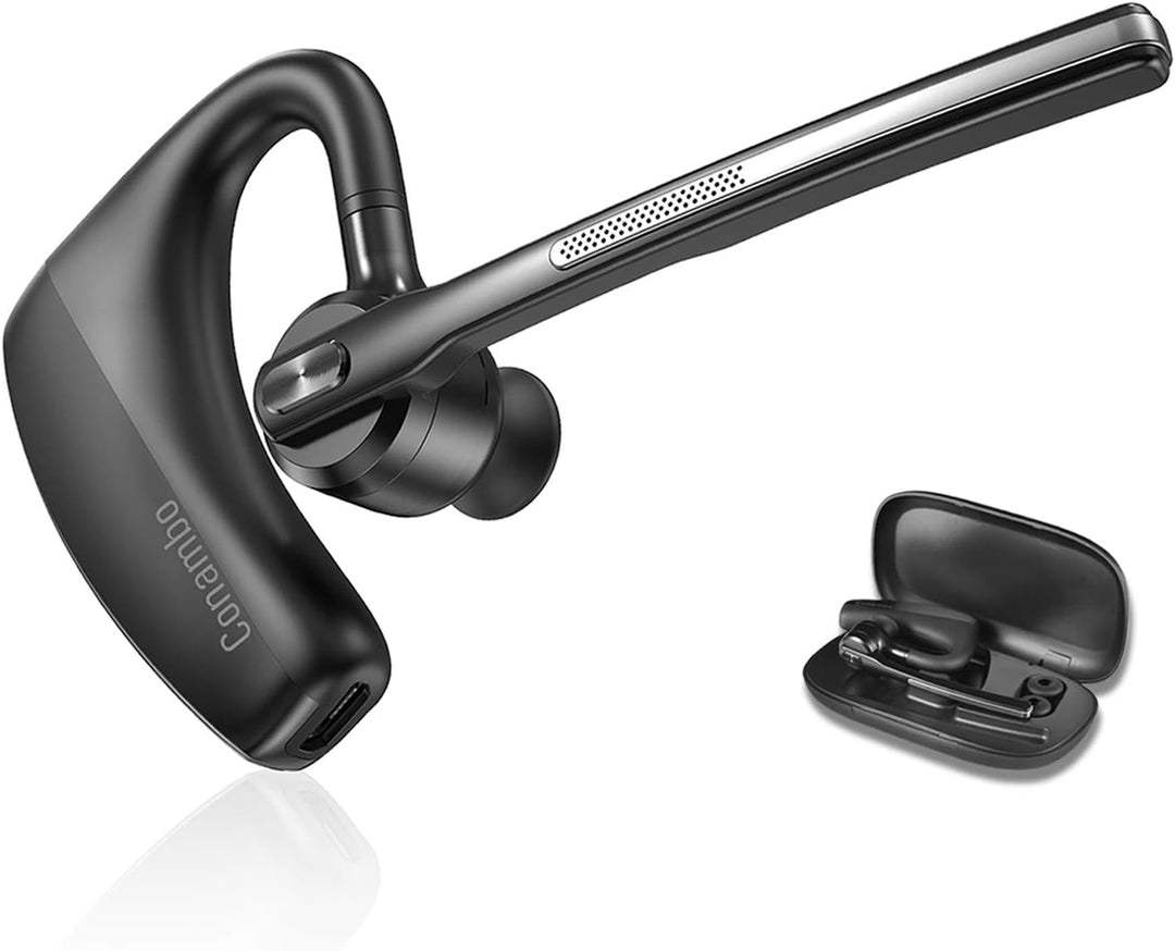 Conambo K10C Headset Bluetooth V5.2,CVC8.0 und ENC Noise Cancelling Bluetooth Headset mit Mikrofon,1