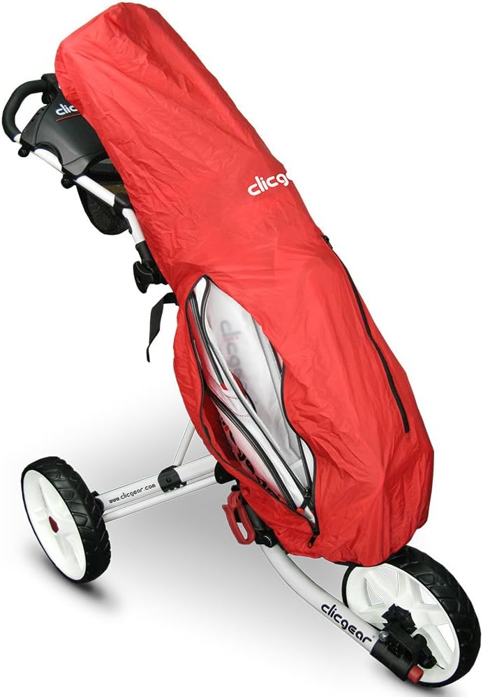 ClicGear Golf 2018 in voller Länge Waterproof Golf Bag Regen Abdeckung rot - rot, rot - rot