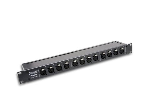 Hosa PDR-369, Patch Bay, 12-point, De-normalled, XLR3F to XLR3M