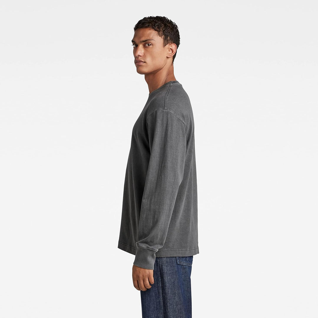 G-STAR RAW Herren Back Typography Boxy T-Shirts XS Schwarz (Dk Black Gd D22384-c756-b564), XS Schwar