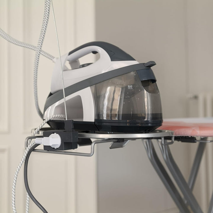 Vileda Bügelbrett Perfect 2 in 1 Plus, mittlere Oberfläche, 122 x 44 cm, bewegliche Bügeleisenablage