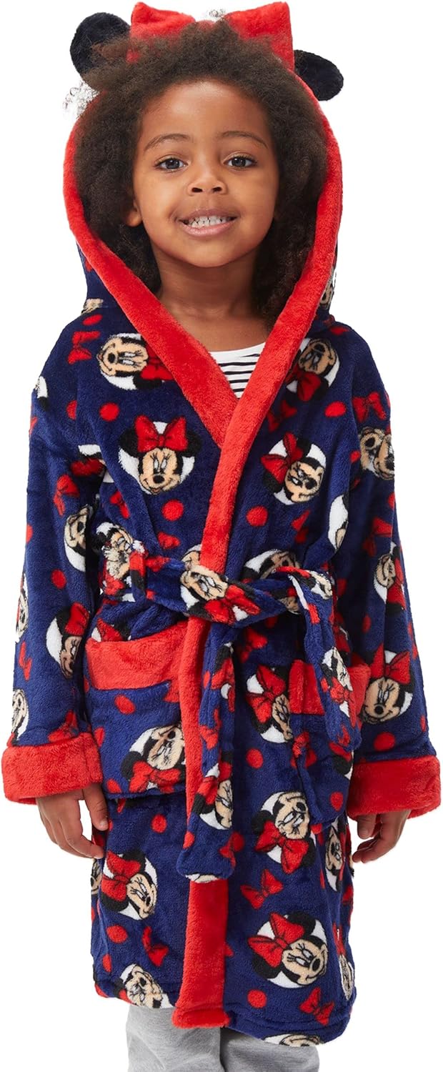 Disney Mädchen Minnie Mouse Bademäntel 4-5 Jahre Blau, 4-5 Jahre Blau