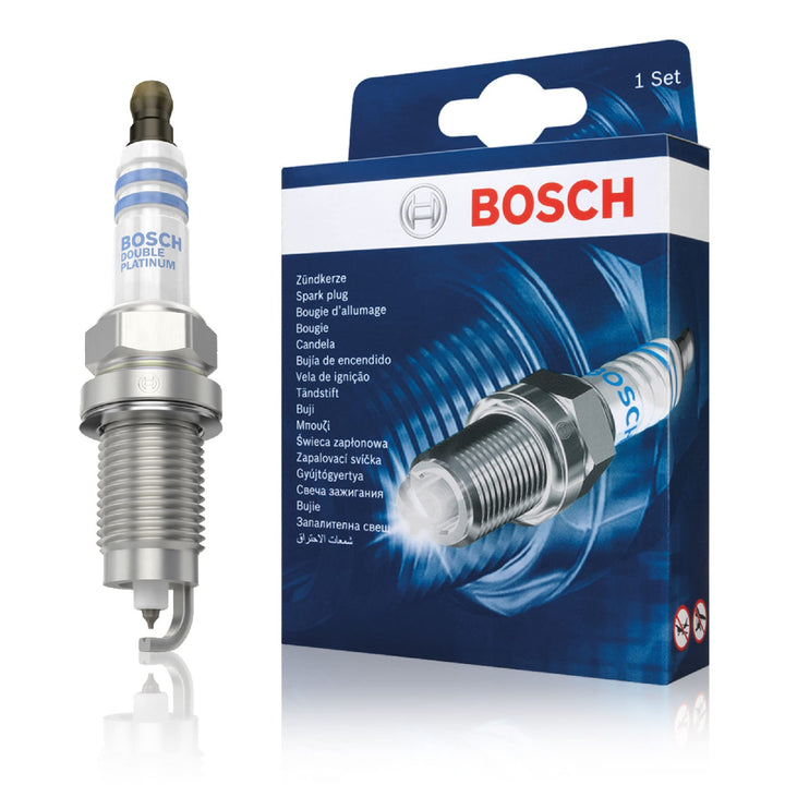 Bosch FR7HPP33 (+52) - Zündkerzen Double Platinum - 4er Set Kartonbox – 4 Stück, Kartonbox – 4 Stück
